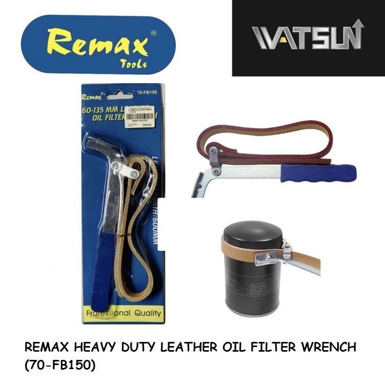 REMAX HEAVY DUTY LEATHER OIL FILTER WRENCH (70FB150) Shopee Malaysia