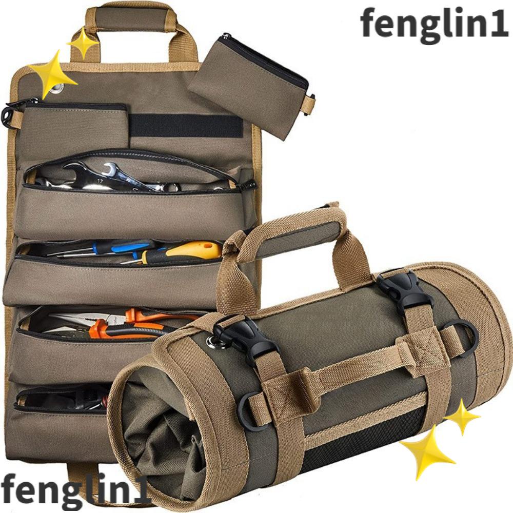 FENG Tool Roll Up Bag for Mechanic Motorcycle Heavy Duty Wrench Roll ...