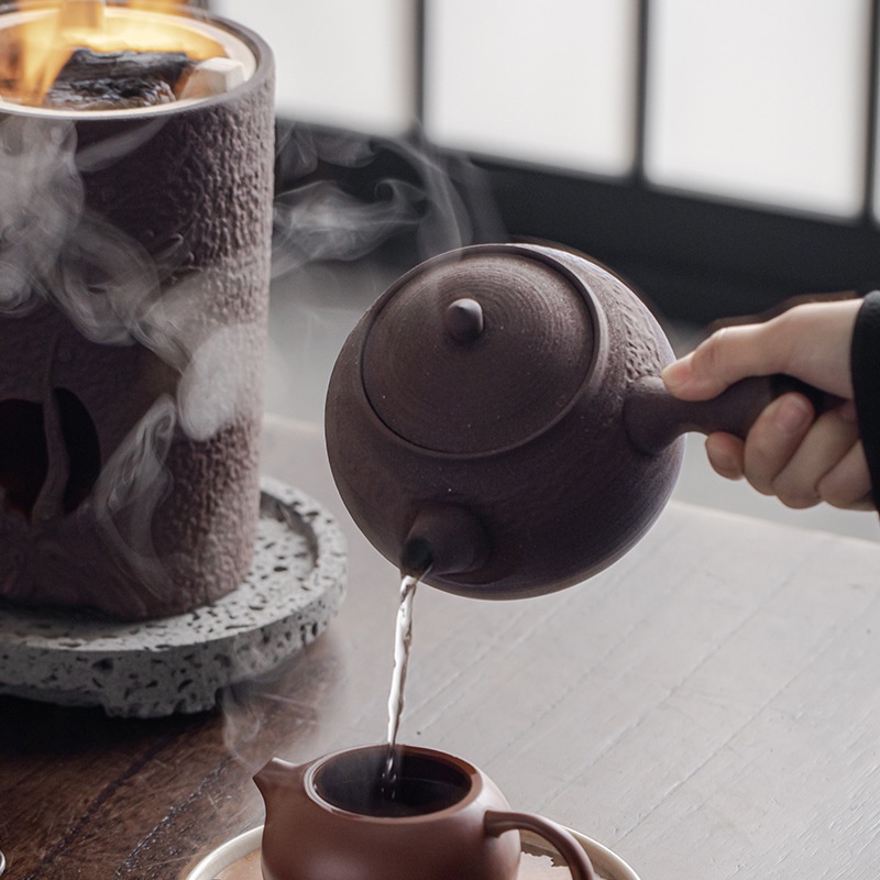 Stoneware Style Stove Tea Making Set Japanese Retro Kettle Surrounding ...