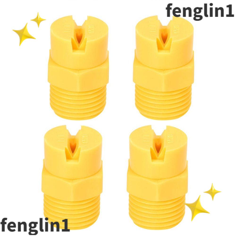 FENG 4 Pcs Flat Fan Spray Tip, Yellow 3.6mm Orifice Diameter Nozzle
