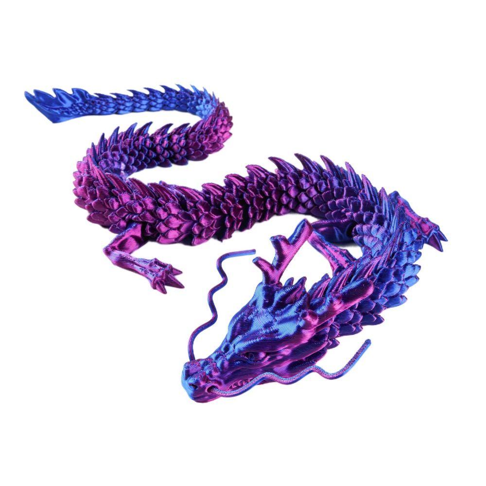 NEEDWAY Joint Movable Dragon Model, Long Flexible Articulated Chinese ...