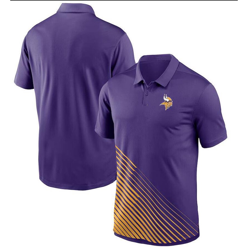 Unisex 2023-2024 NFL Minnesota Vikings Purple POLO Training Tshirt ...