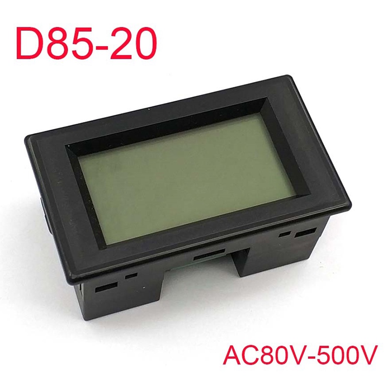 D85-20 Two-wire 220V 380V 500V LCD Voltmeter Digital Display AC ...