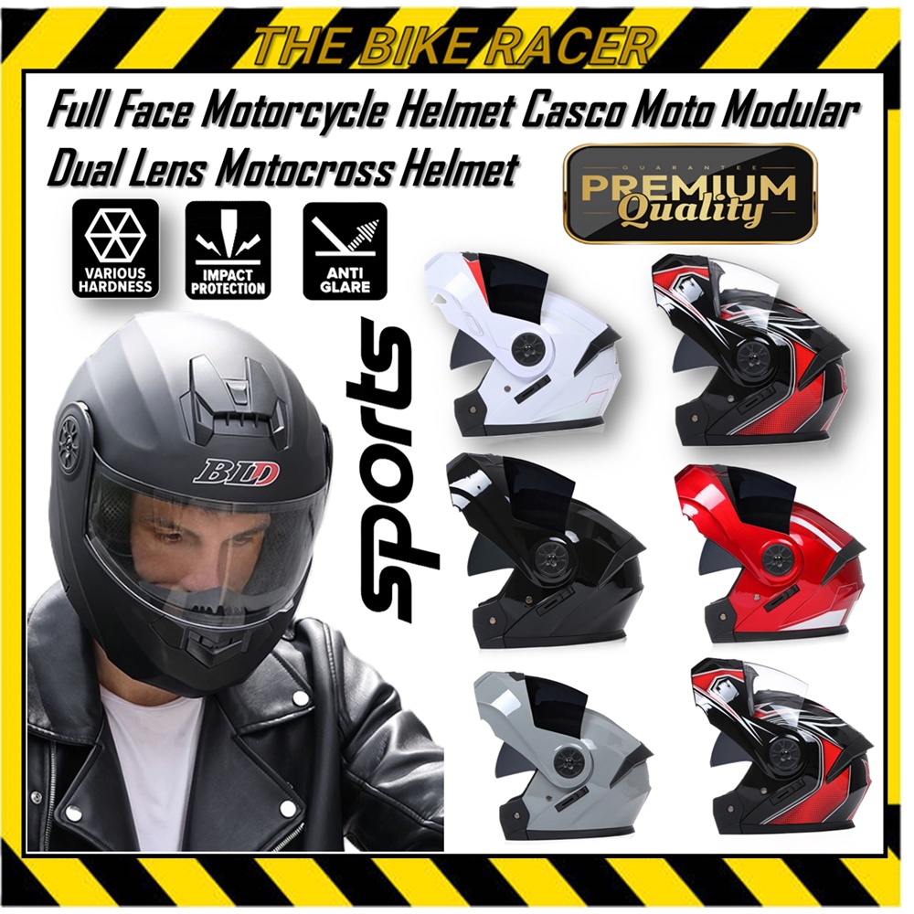 BLD-161 Modular Motorcycle Helmet Full Face Dual Lens Motocross