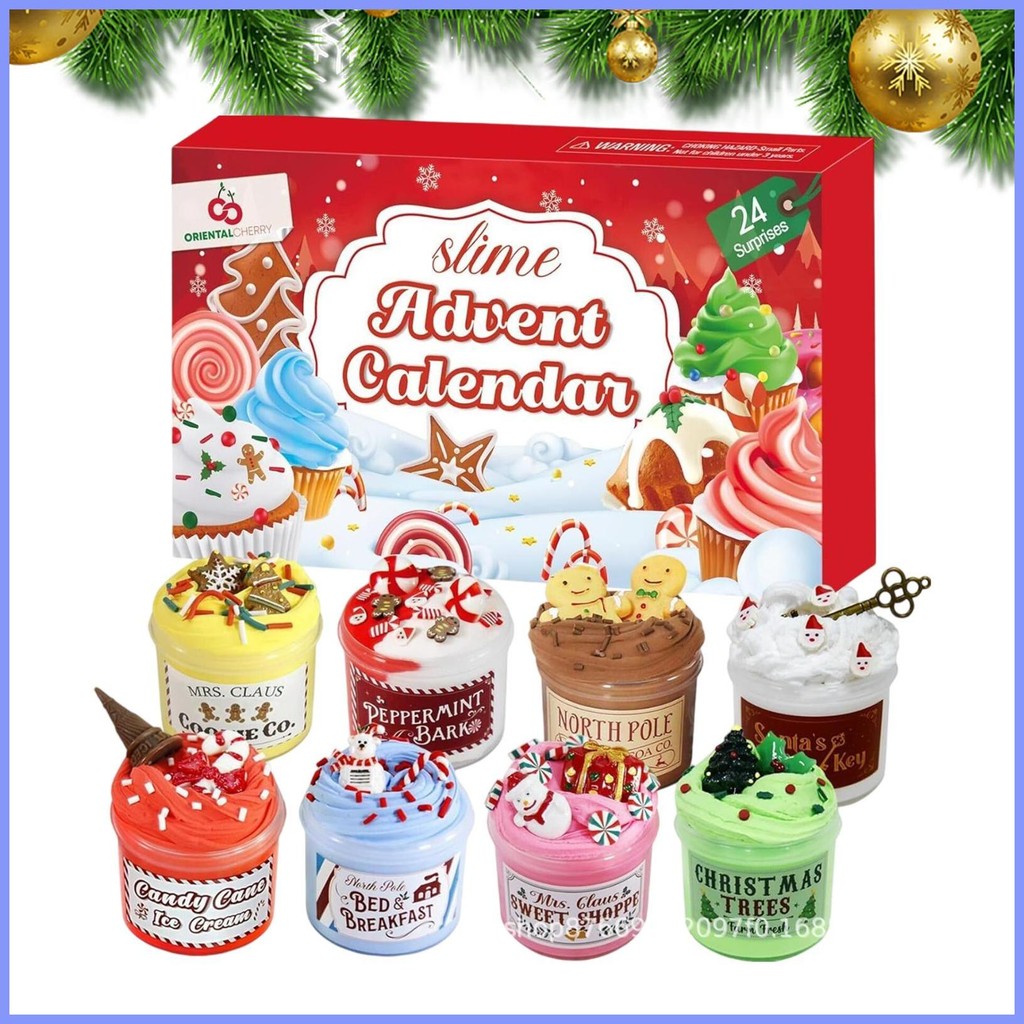 Christmas Slime Countdown Calendar 2024 Toy Advent Calendars 2024 Toy ...