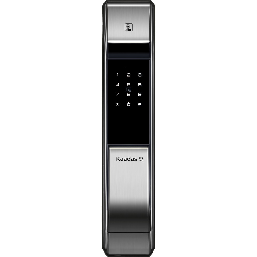Kaadas K7-5 SILVER Push Pull Digital Lock with Fingerprint / Pin / Card ...