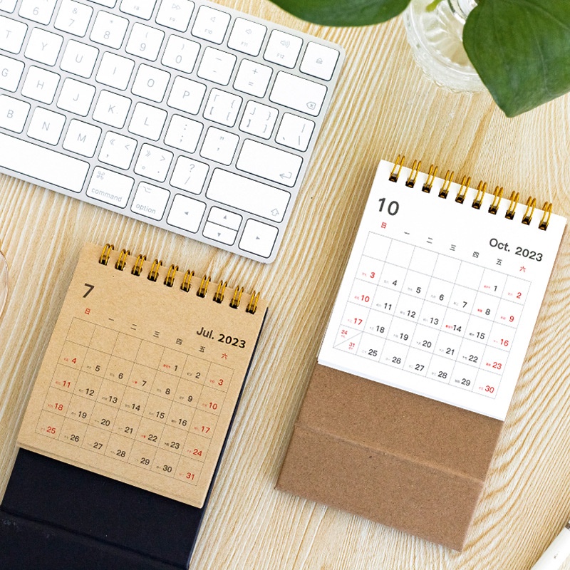 Twilight 2025 Muji Style Desk Calendar Simple Desktop Decoration