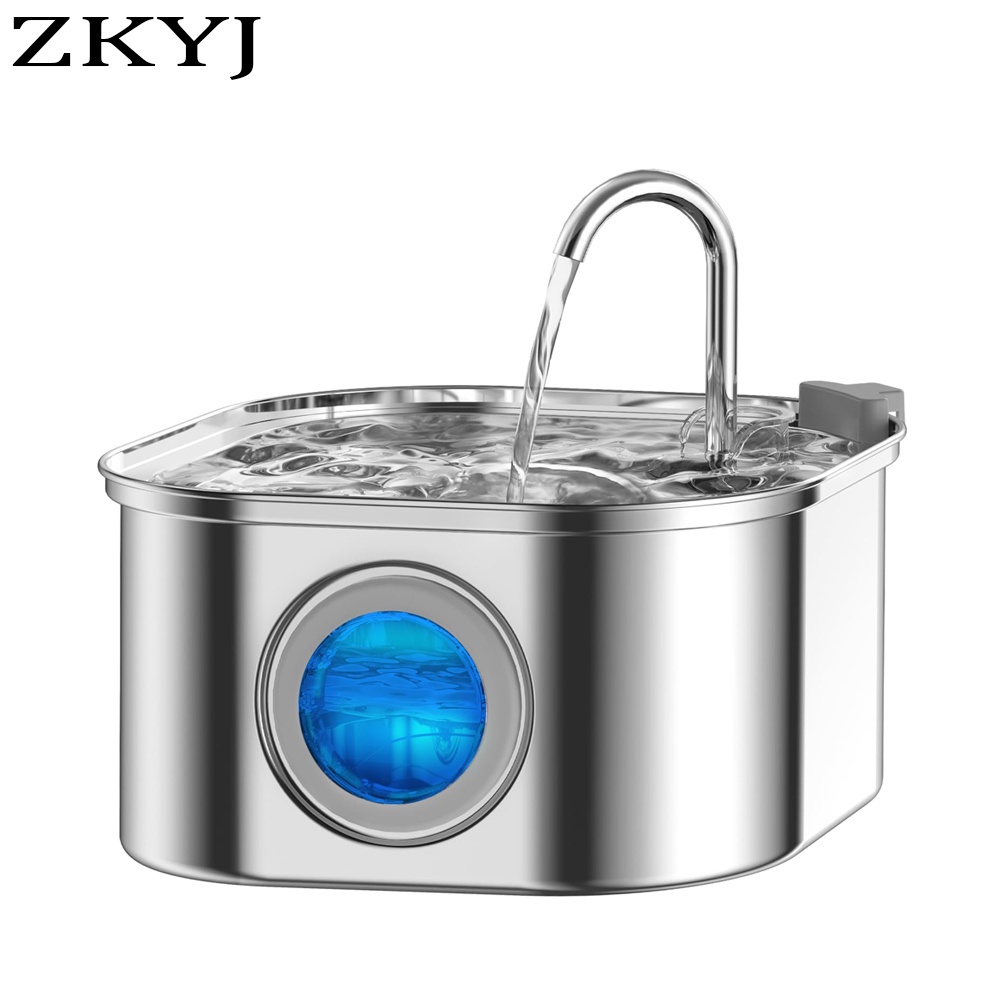 Cat Water Fountain, Stainless Steel Cats Water