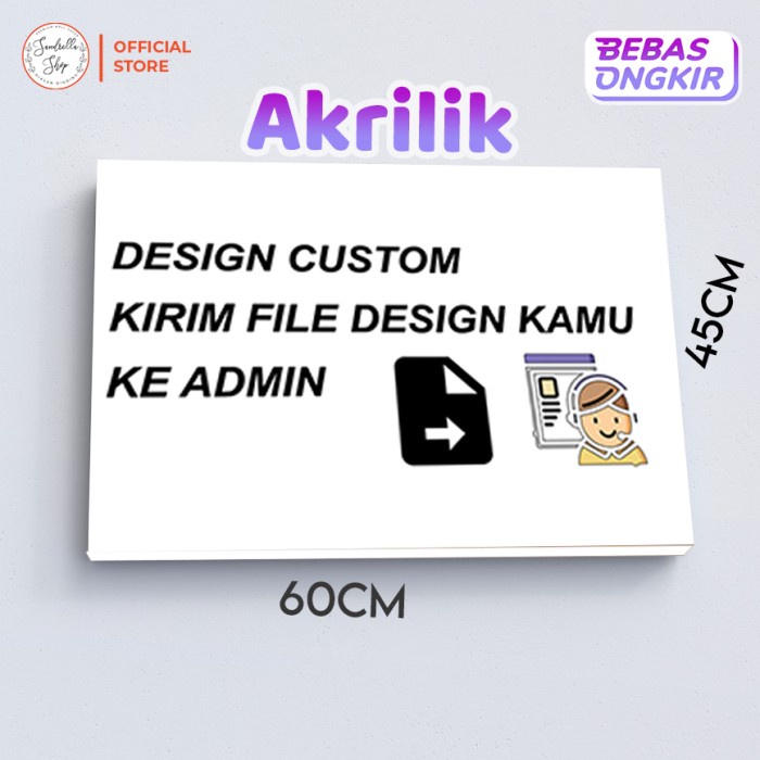 Acrylic Custom Acrylic Sign board Size 45 x 60 cm | Shopee Malaysia