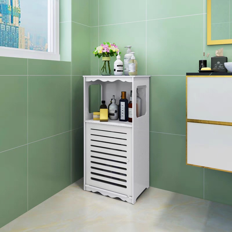 Bathroom toilet side shampoo laundry detergent storage shelf