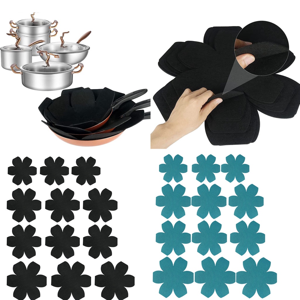 Ready Stock Set Of 12 Pot And Pan Protectors In 3 Different Sizes
