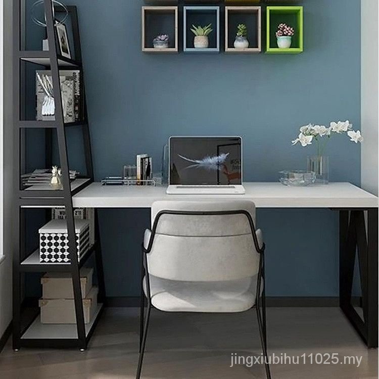 Double Desk Desktop Computer Desk Home Learning Writing Desk One Nordic