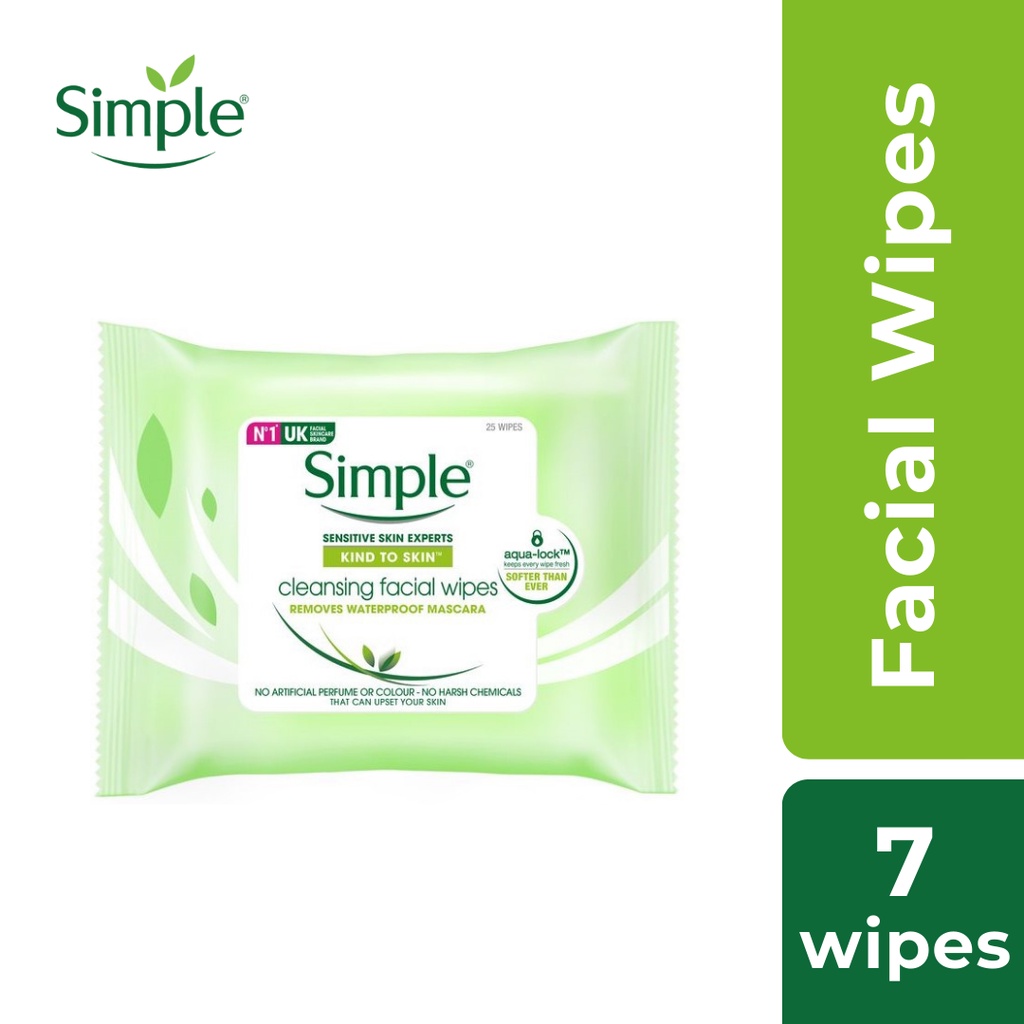 SIMPLE FACIAL CLEANSING WIPES 7'S (EXP06/2025) Shopee Malaysia