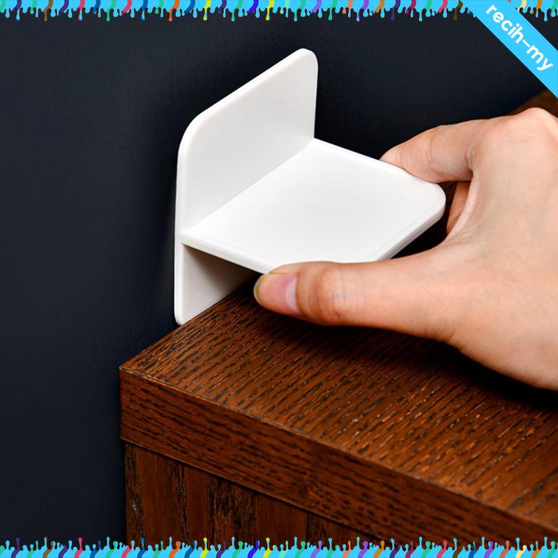 [RecihMY] 2 Pieces Anti Tip Furniture Anchors Support Bracket