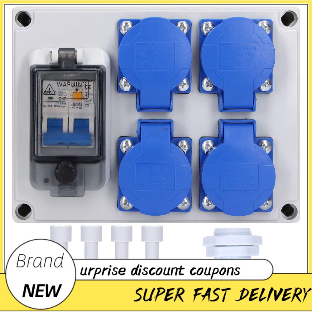 Freemarket Outdoor Wall Socket Receptacle 4 Position Self Closing Cover