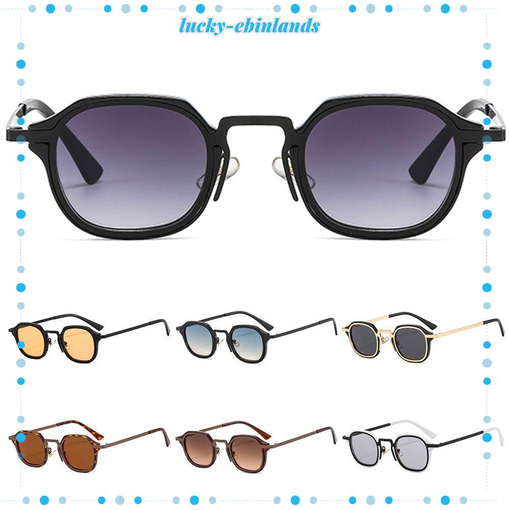 LUCKYEBINLANDS Small Square Sunglasses, Metal Frame UV400 Protection