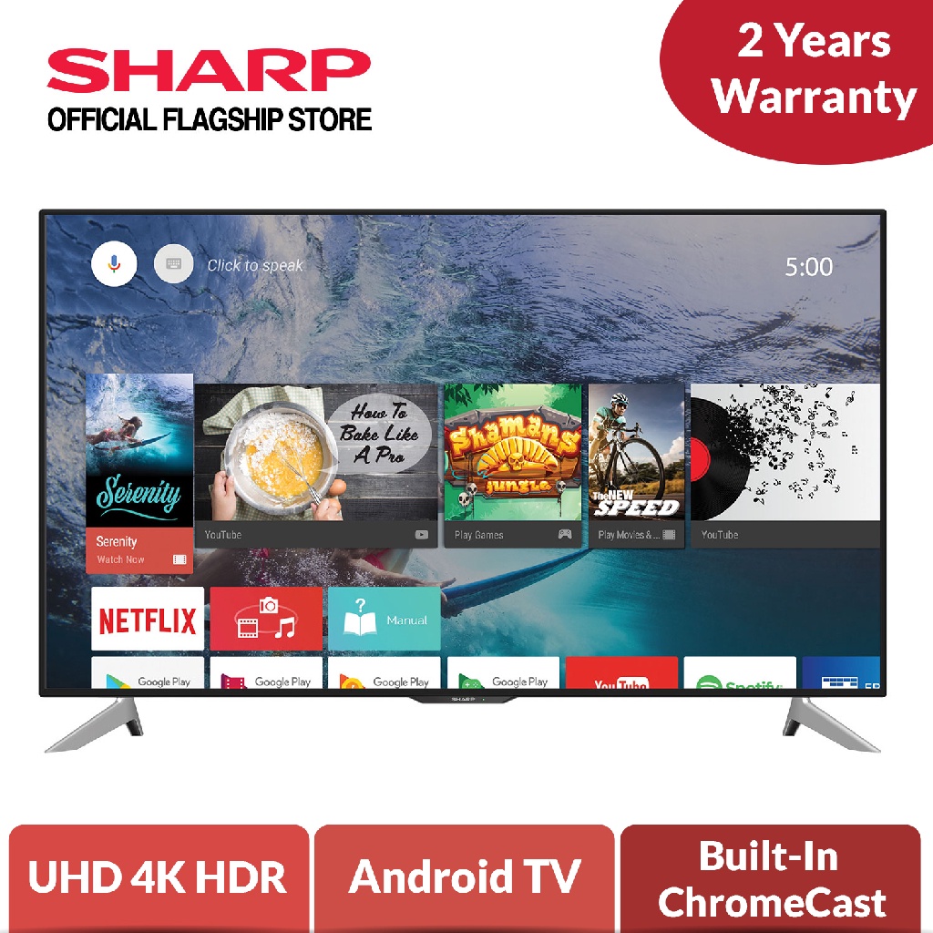 SHARP 4K UHDR LED Android TV (60
