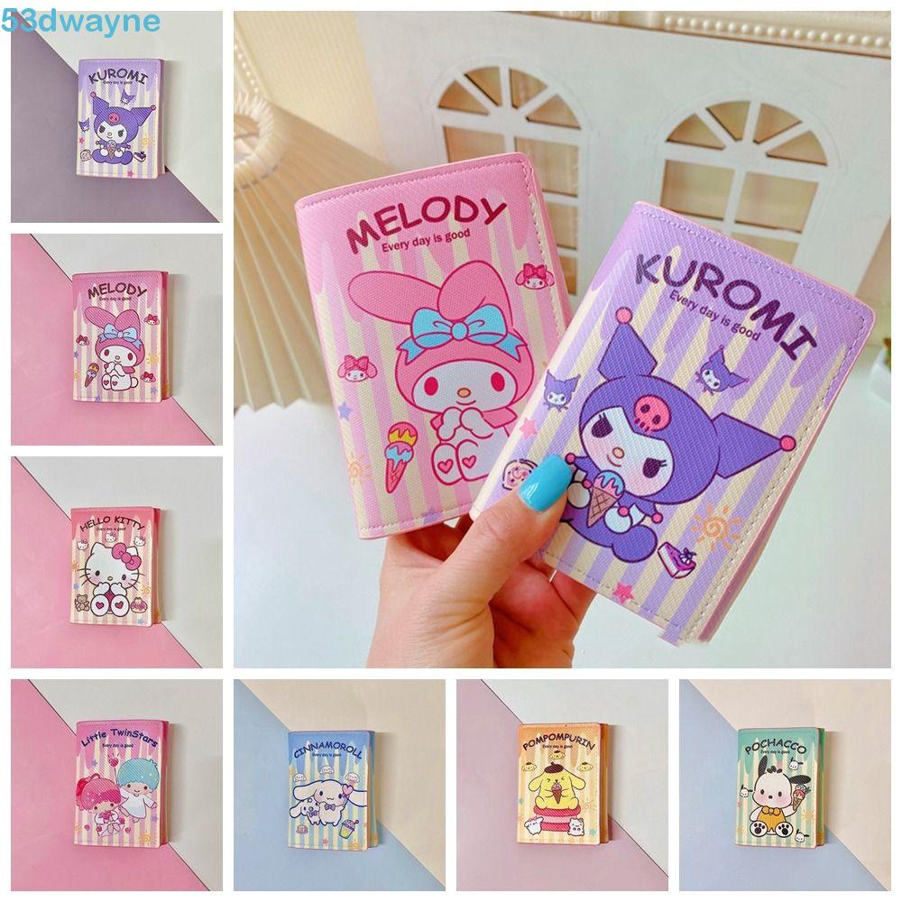 DWAYNE Cartoon Short Wallet, Melody Anime Kuromi Three Fold Wallet ...