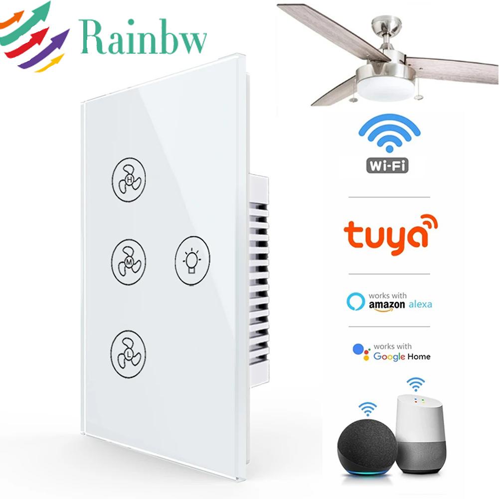 for Tuya WiFi Ceiling Fan Light Smart Switch Touch Interruptor Smart