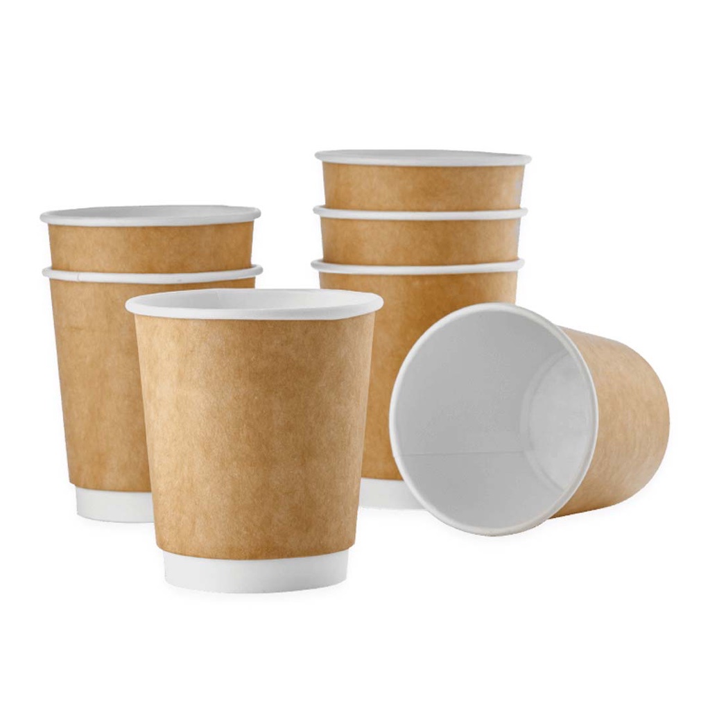 [CARTON] 8Oz Brown Double Wall Paper Cup | Shopee Malaysia