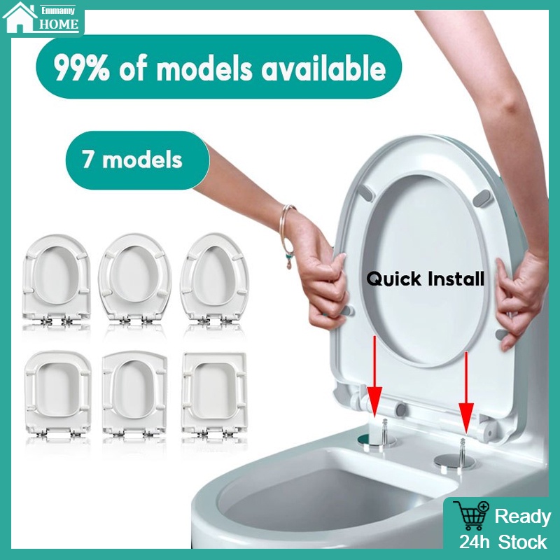 EmmAmyToilet Bowl Lid Cover Household Universal Toilet Seat Cover