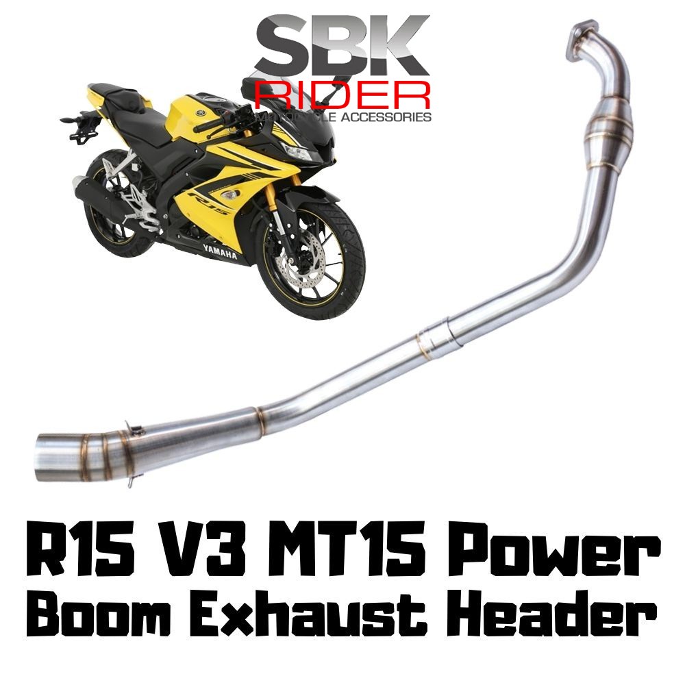 Yamaha R15 V3 MT15 Exhaust Header 32mm Header Piping Stainless Steel ...