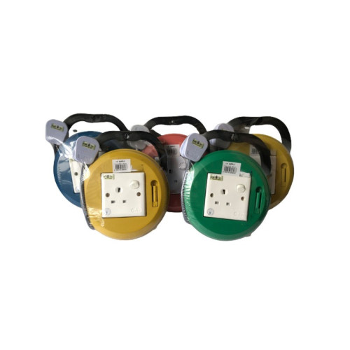 Round Box Extension Socket 7 Yard 7 Meter Wire Cable with SIRIM ...