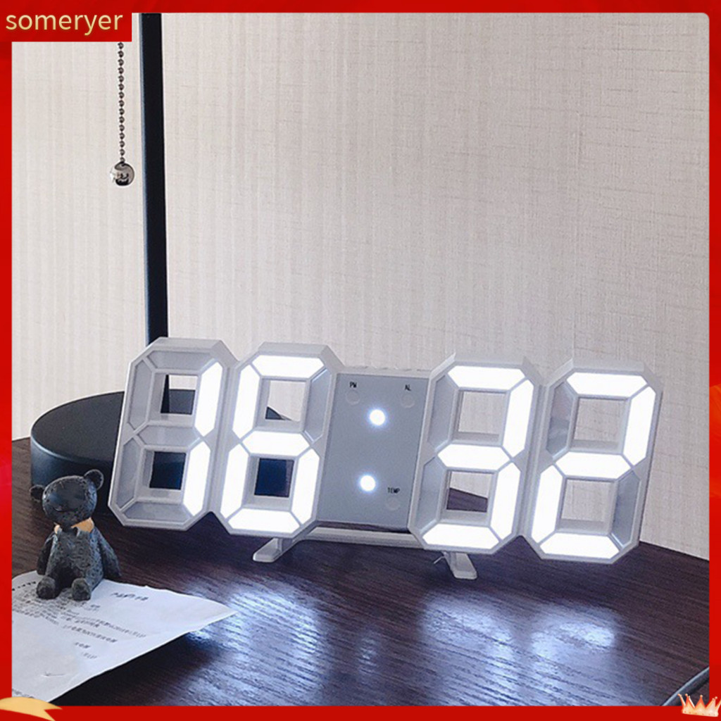 someryer| Desktop Clock Gym Digital Time Display Clock Modern Led ...