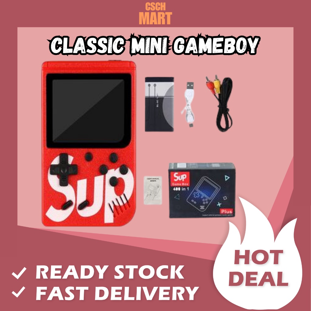 Mini Gameboy 400 in 1 Retro Classic Game Console Game Console AV Out TV ...