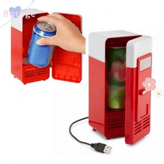  Mini USB-Powered Fridge Cooler for Beverage Drink Cans in  Cubicle and Home office (Red) : Everything Else