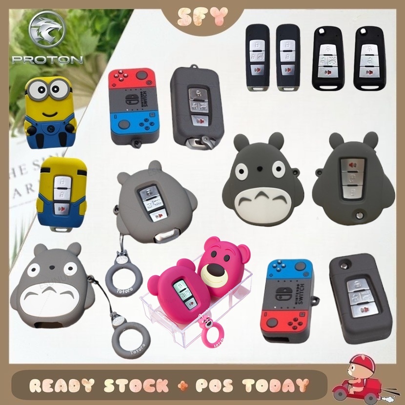 Ready Stock New Cartoon key cover for Proton Persona /saga mc2/ iriz ...