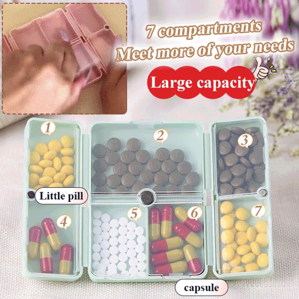 【NEW】Creative folding small pill box | Shopee Malaysia