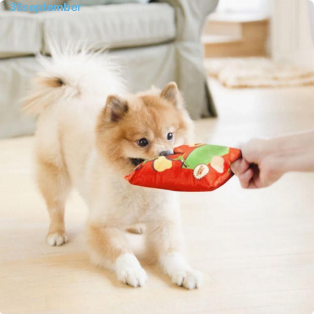 SEPTEMBER Dog Sounding Paper Toys, Interactive Bite Resistant Dog