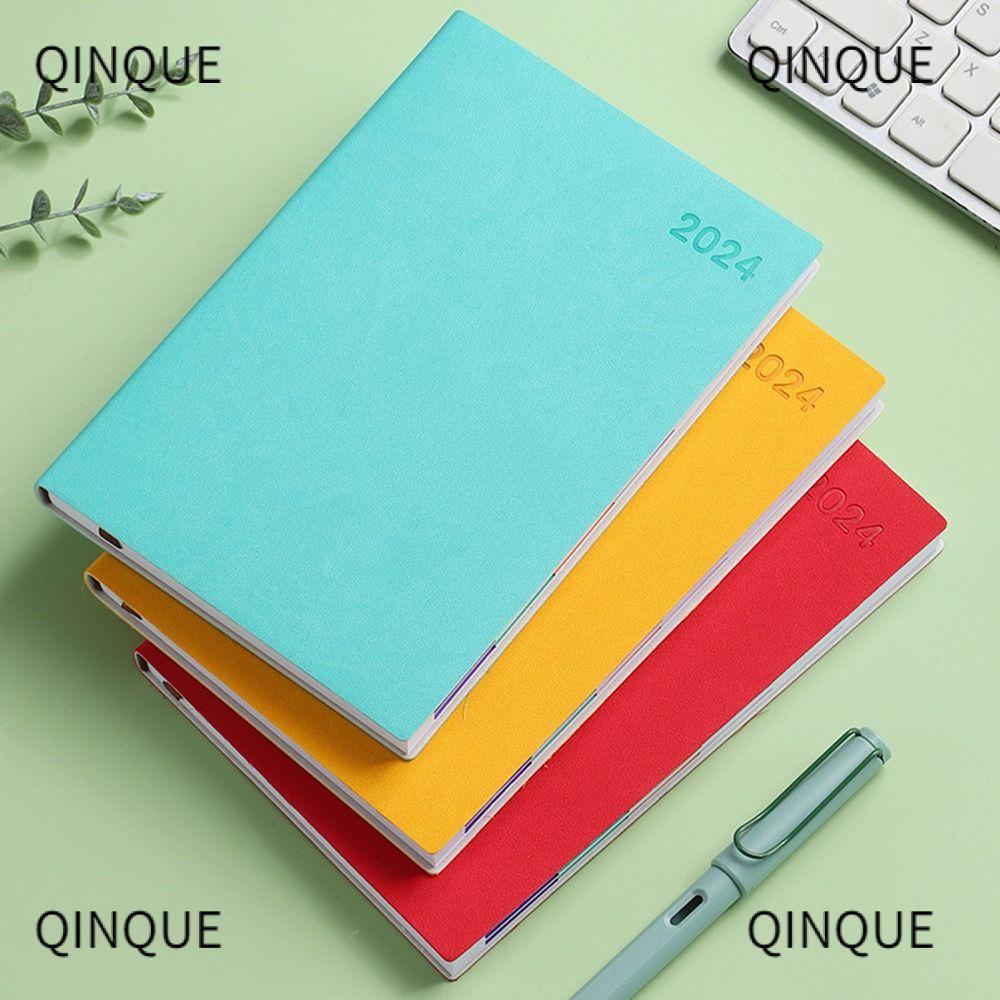 QQIN Schedule Book, Calendar Book A5 Agenda Book, 2024 Office Supplies