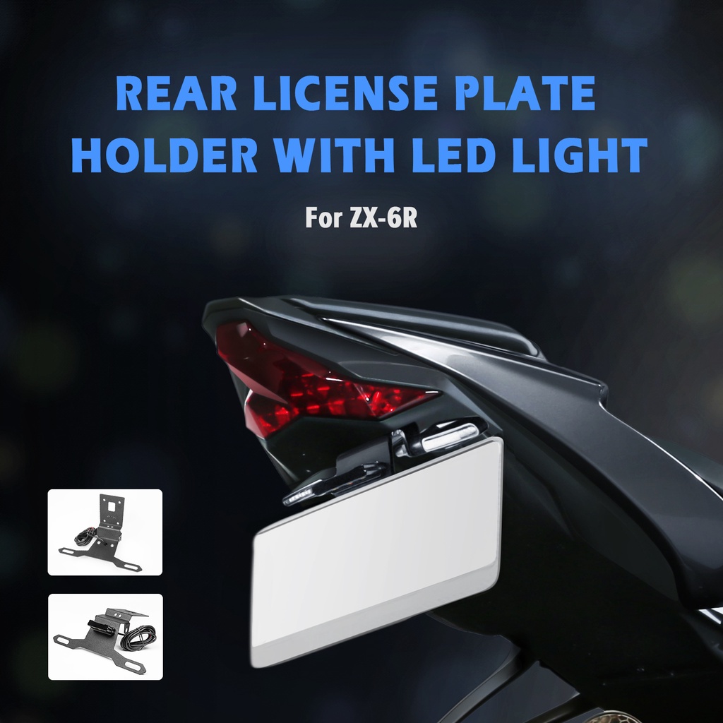 For Kawasaki ZX6R ZX6R ZX 6R 20192023 License Plate Holder Motorcycle