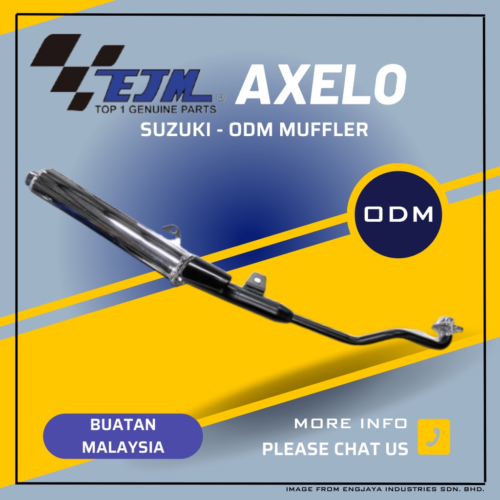 100% EJM SUZUKI AXELO STD EXHAUST PIPE COMP ASSY - SHOGUN AXELO 125 EX ...