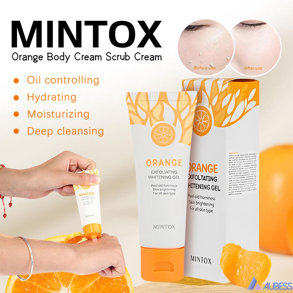 Mintox Exfoliating Gel Facial Body Scrub Whitening Skin Peeling Cream