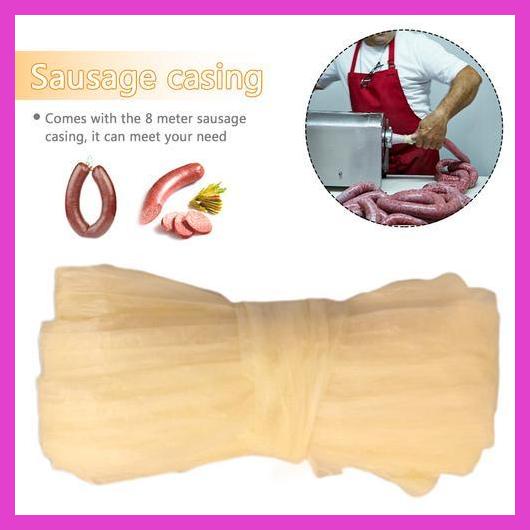 Mahogany Collagen Sausage Casings 16mm - 5 Half Strands For Snack Sticks & Pepperoni
