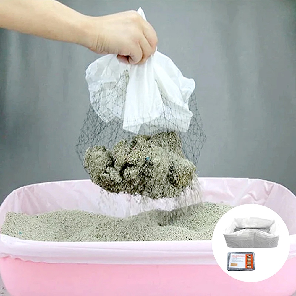 Reusable Cat Litters Liners Bag Easy Cleaning Cat Litters Poop Tool For