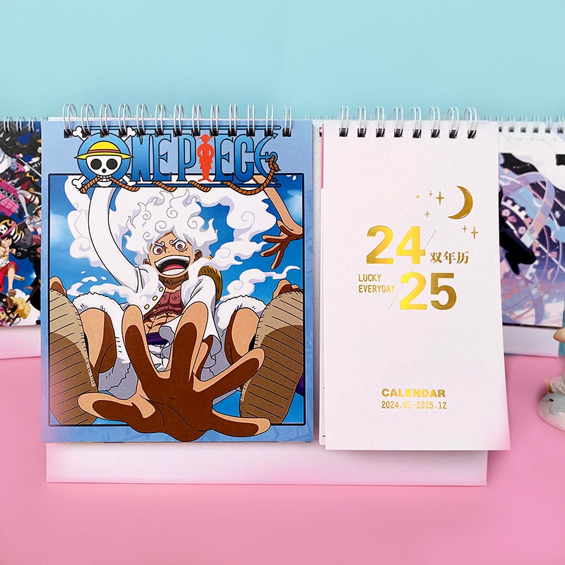 One Piece Desk Calendar One Piece 2024 Dual Calendar Luffy Fivespeed