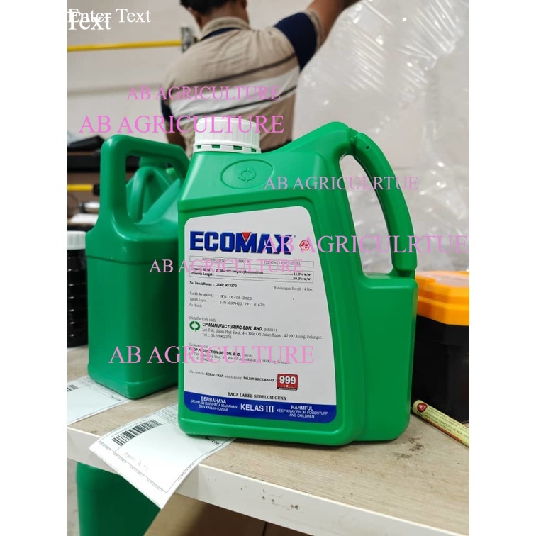 Racun Lalang Rumput Rumpai Ecomax 4L Glyphosate isopropylamonium READY ...