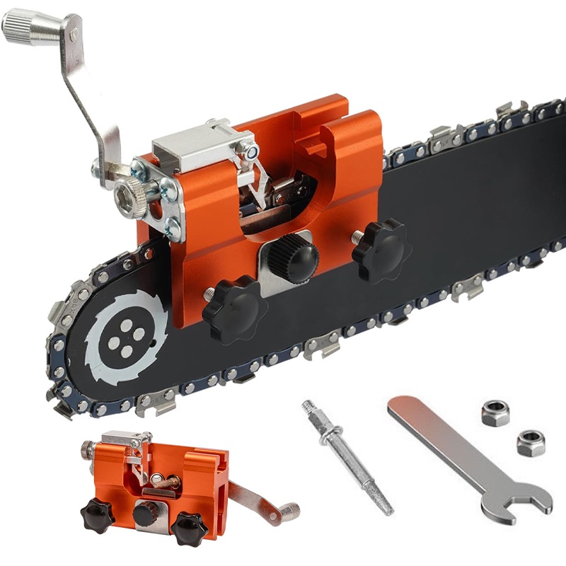 Portable Chainsaw Sharpener Hand Crank Chainsaw Chain Sharpening Jig ...