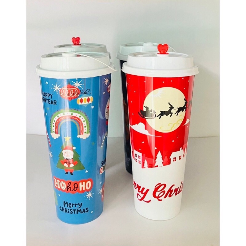 (Ready Stock)(1 pieces) Thick PP plastic thick cups, happy NEW Year ...