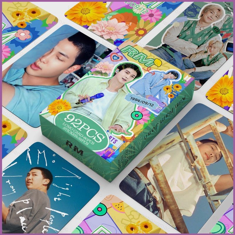 Carte Collezione BTS 10th Album - 60 Photocard + 32 Adesivi Per Fan - Foto 10