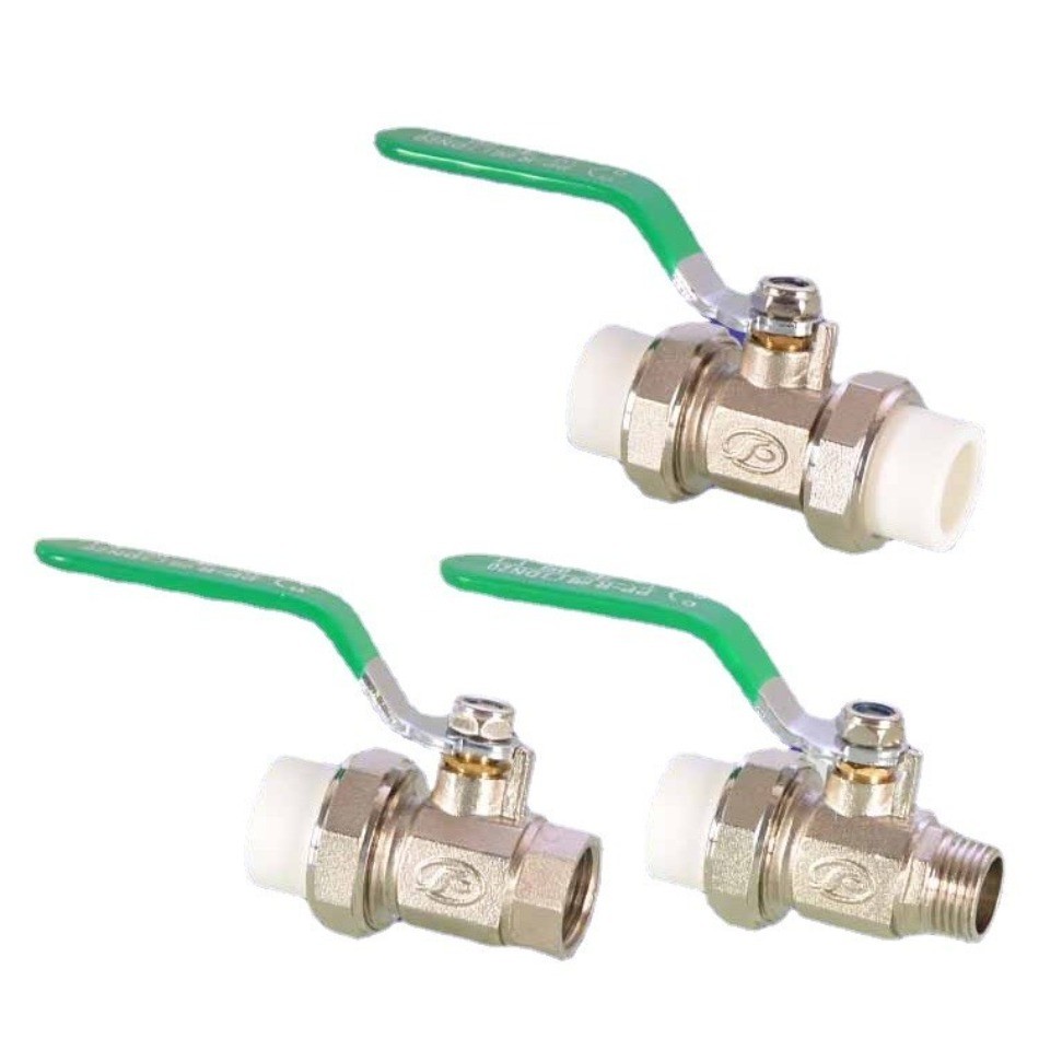 [KZS] Ppr Livable Copper Ball Valve 20/25/4/6 Points Double-Headed ...