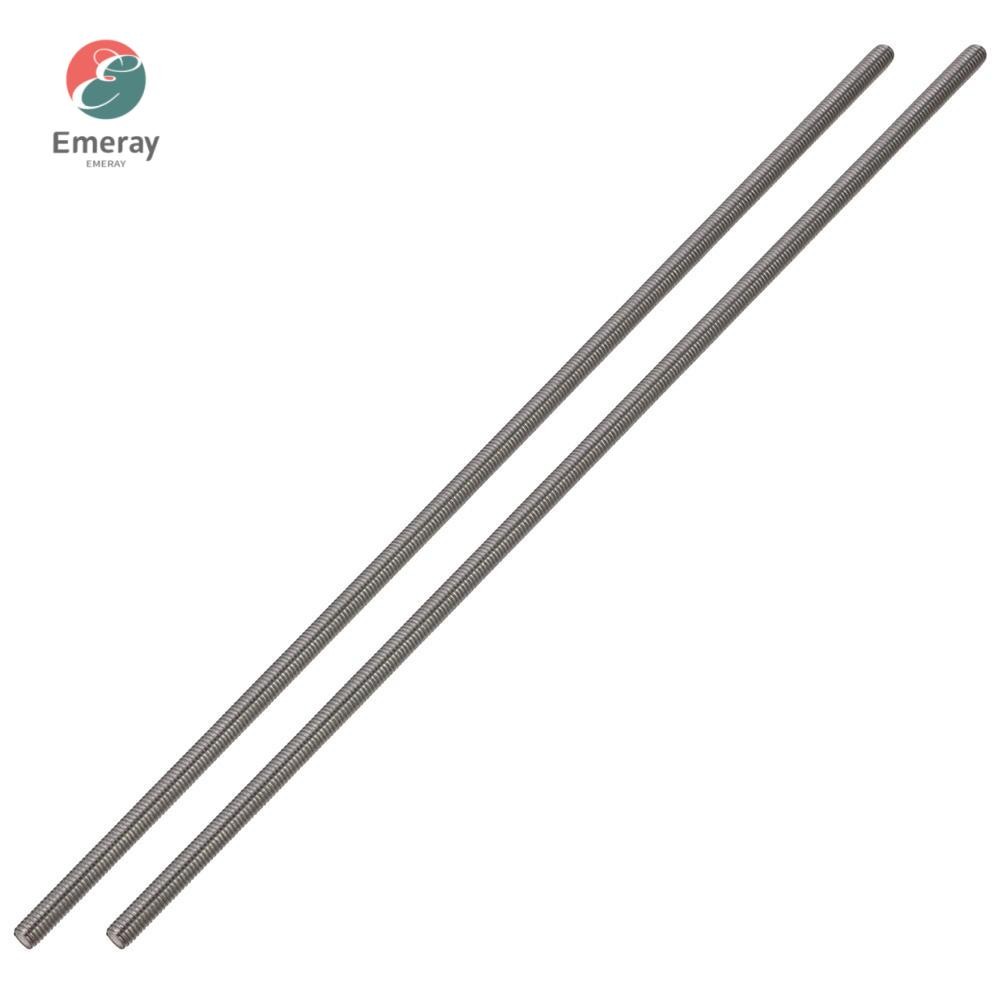 EMERAY 2PCS Fully Threaded Rod, 304 Stainless Steel 0.8mm Thread Pitch ...