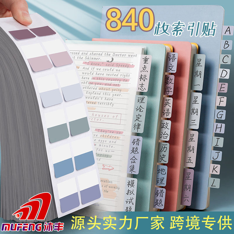 Writing Sticky Note Colour Fluorescent Sticker Bookmark Transparent ...