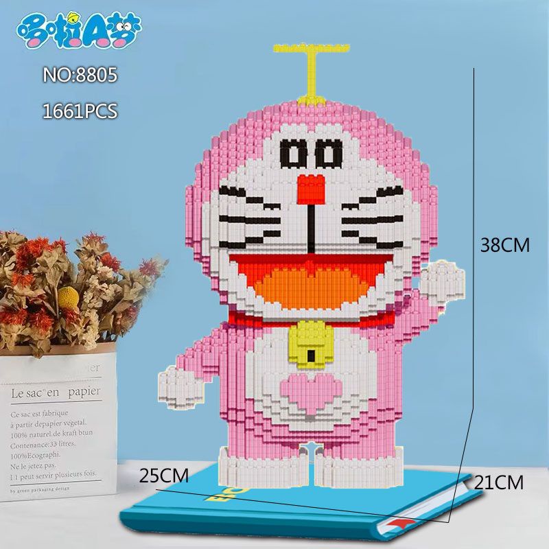Give A Hammer, Le.go doremon Assembled Bamboo Pinwheel doraemon Model