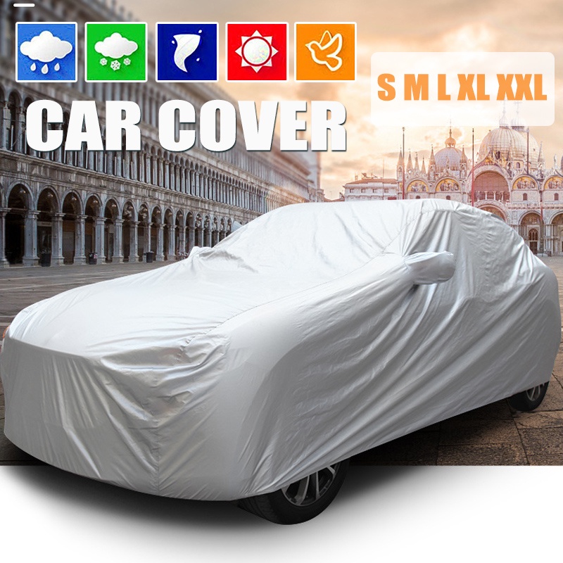 Universal Car Cover Outdoor Sun Protection Resistant Waterproof