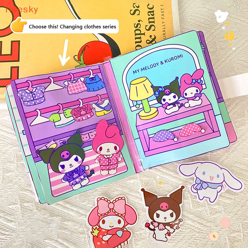 [risesky] Kawali Cute Sanrio Kuromi Sticker Games Creative Cartoon ...